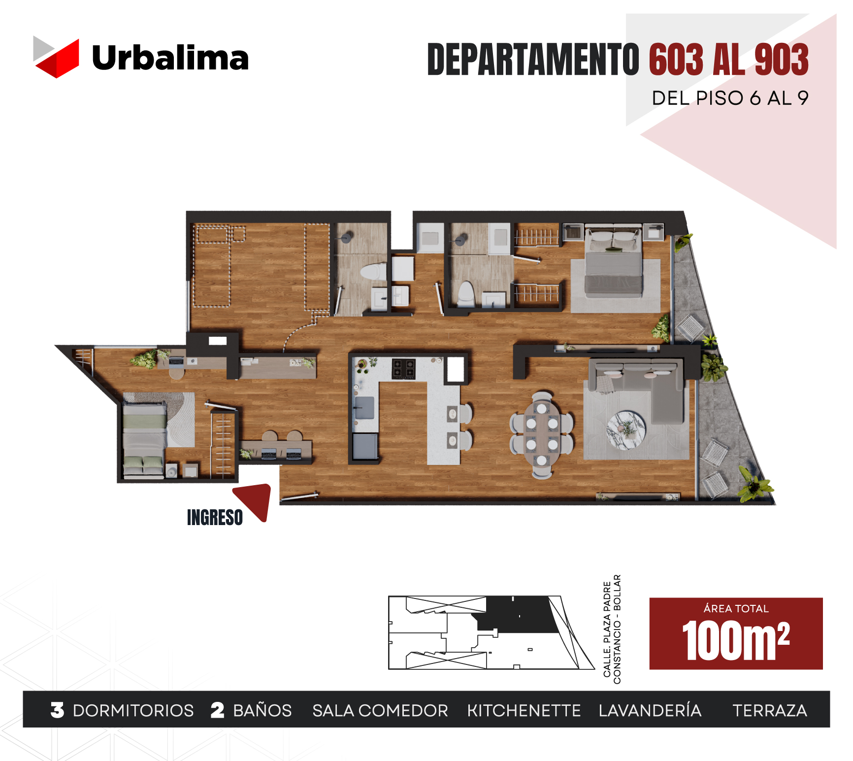 Plano 903 — Visum, 100 m²