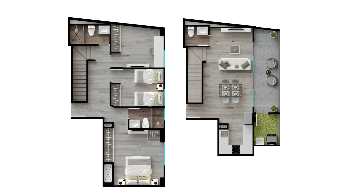 Plano 22A — Element, 100.84 m²